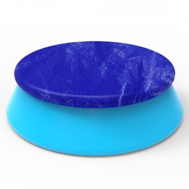 10FT Round Inflatable Pool Cover, Outdoor Swimming Pool Cover for Intex Above Ground Pools with Elastic Band, Waterproof and Dustproof, No Drain Holes, Prevent Leaves, Debris and Dust