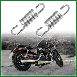 Motoforti 10 Pcs 6cm Length Silver Tone Motorcycle Brake Pedal Return Spring Long-lasting