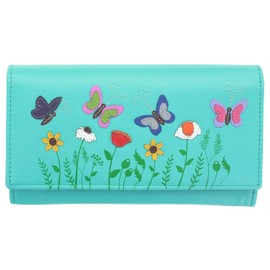 Mala Leather Sophia Collection Leather Purse RFID 3513_42 Turquoise