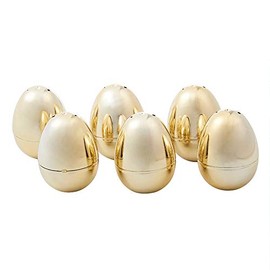 NJN 36 Pcs Golden Metallic Easter Eggs, Plastic Easter Eggs Perfect for Easter Egg Hunt, Surprise Egg, Easter Theme Party Favor, Easter Eggs Hunt, Basket Stuffers Filler, Classroom Prize Supplies