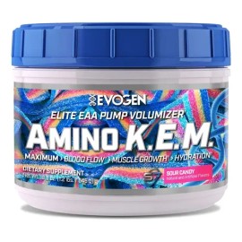 Aminoácidos Evogen Amino Kem 30 Servicios Sabor Sour Candy                                                                                            
