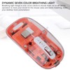 Transparent Computer Mouse 2.4G BT1 BT2 Tri Mode USB Rechargeable