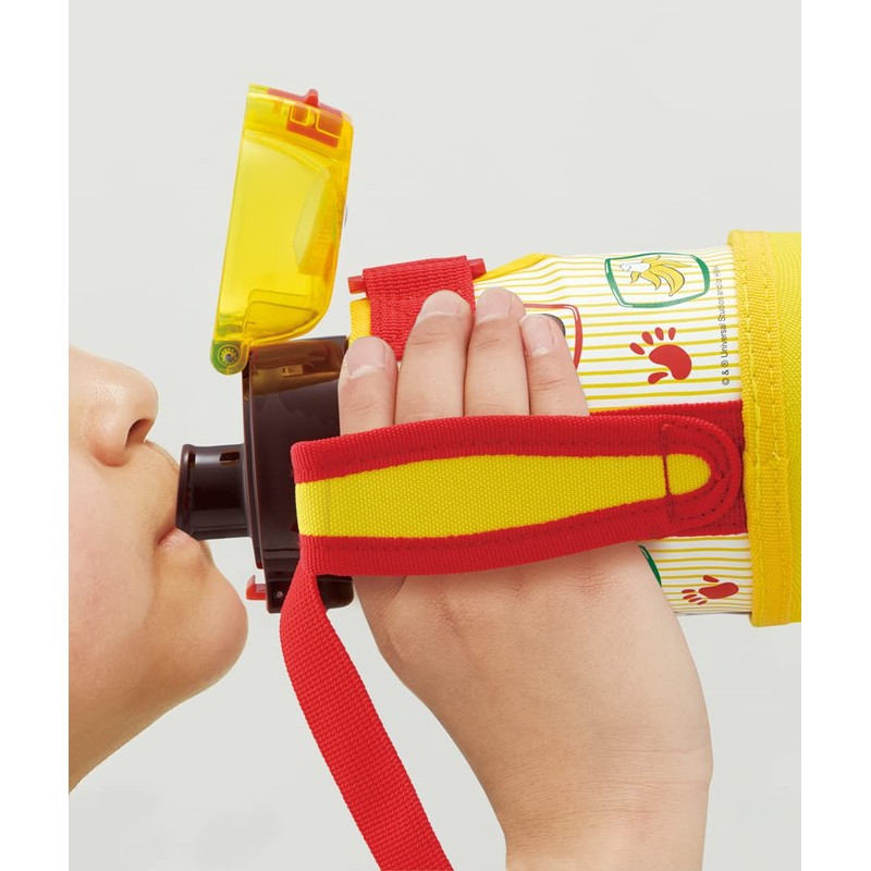 Skater KSTCH4-A Curious George Water Bottle, 13.5 fl oz (400