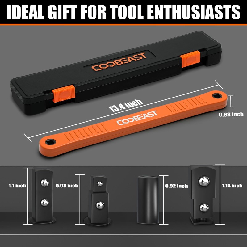 3/8" Offset Extension Wrench Impact Ready Socket Wrench Extender Tool