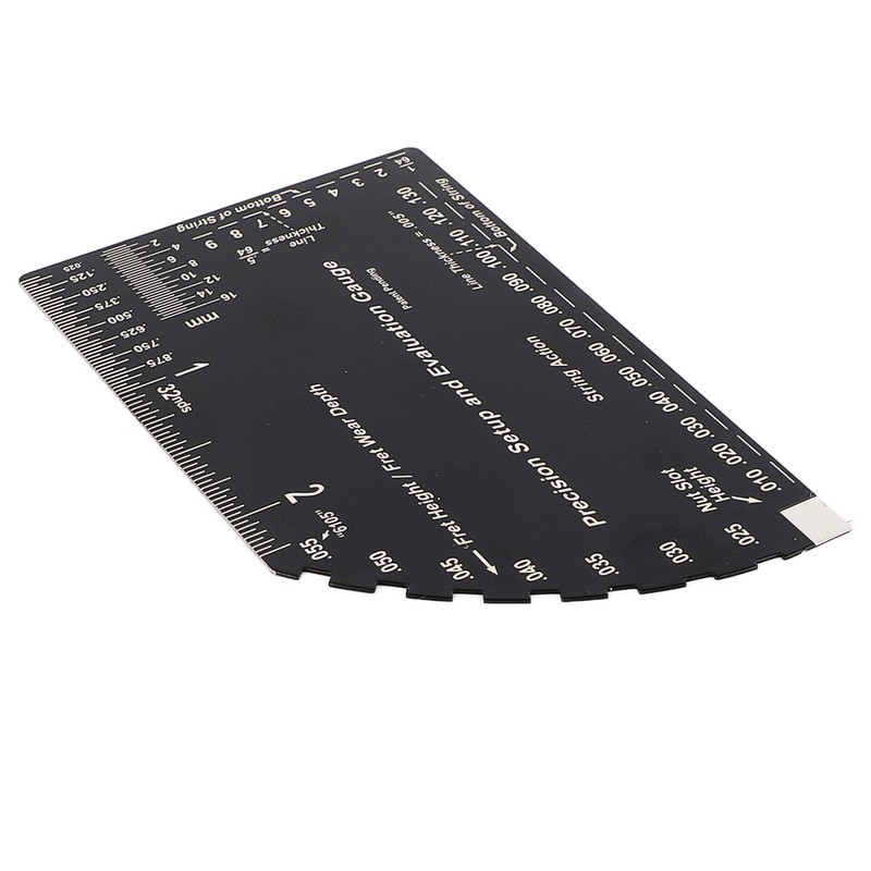 String Action Ruler Stainless Steel Guitar Fret Ruler String Height