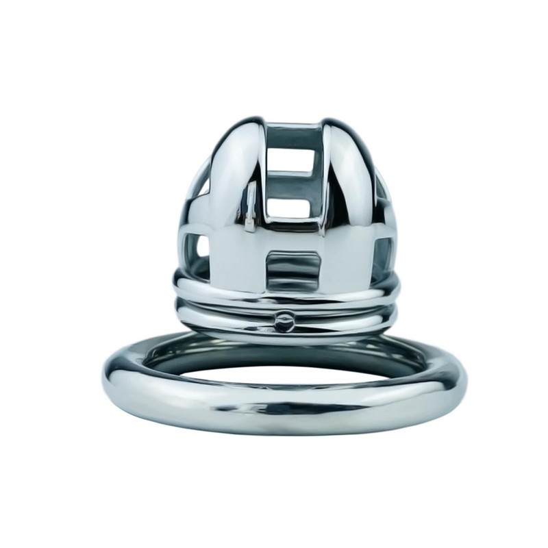 Stainless Steel Men's Protective Cage Smooth Anti-Escape Abstinence (Micro) A122