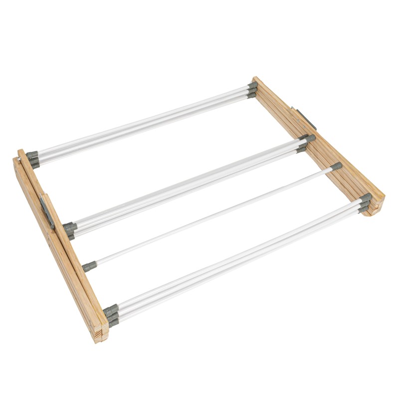 Household Essentials X-Frame Clothes Drying Rack, Stabile Wood Frame with