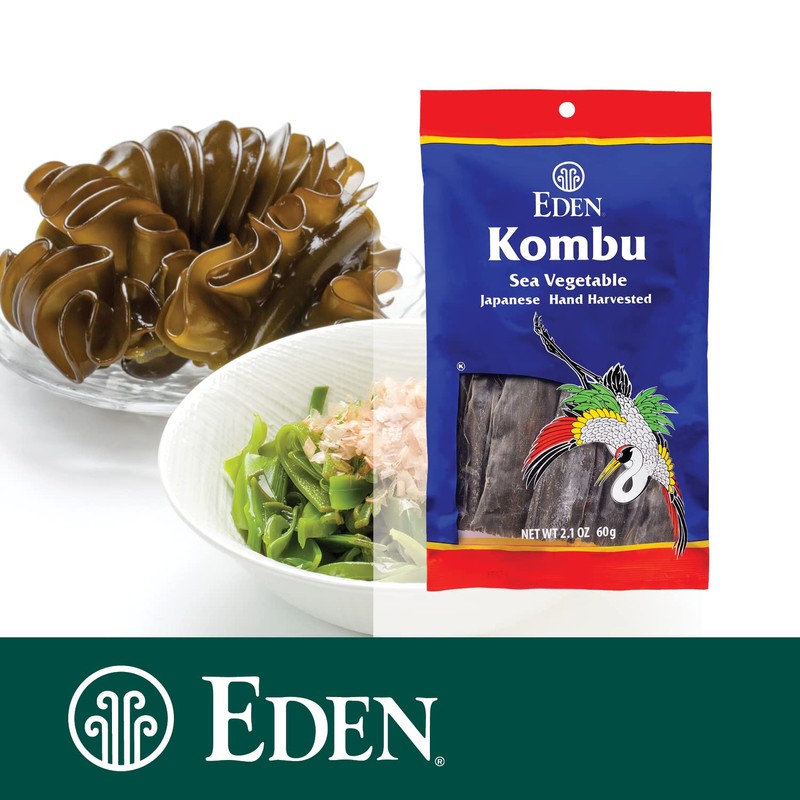Eden Kombu, Wild Japanese Hand Harvested Sea Vegetable, for Dashi,