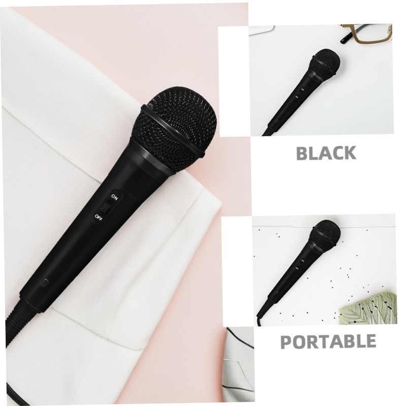 Levemolo 2pcs Handheld Wired Microphone Dynamic Vocal Mic for Singing