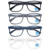 OLOMEE Reading Glasses Men Blue Light Blocking Large Oversized Wide