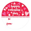 Valentine's Day Stickers for Kids, Red Heart Valentine Label Stickers,