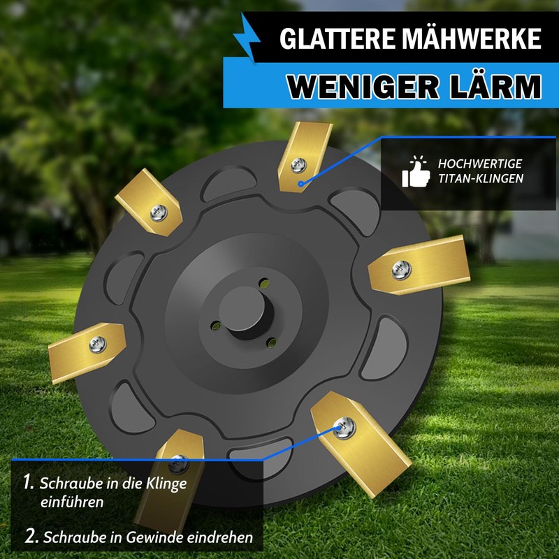 Blade Disc + 6 Replacement Blades Compatible with Segway Navimow