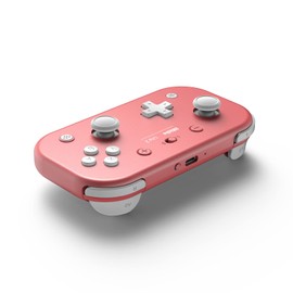 8Bitdo Lite 2 Bluetooth Controller with Motion Controls, Linear Motors Vibration, Joysticks, Triggers and D-pad, Wireless Gamepad for Switch, Android & Raspberry Pi (Pink)