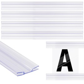 15 Pcs Letter Tracks for Plastic Sign, 40 Inch Clear Plastic Marquee Letter Board Path with Adhesive Backing, Sign Tracks with Changeable Letters, Fit Promotional Poster Board