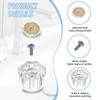 Shower Knob Replacement Kit, 2 Pack Shower Knob Handle Adapter,
