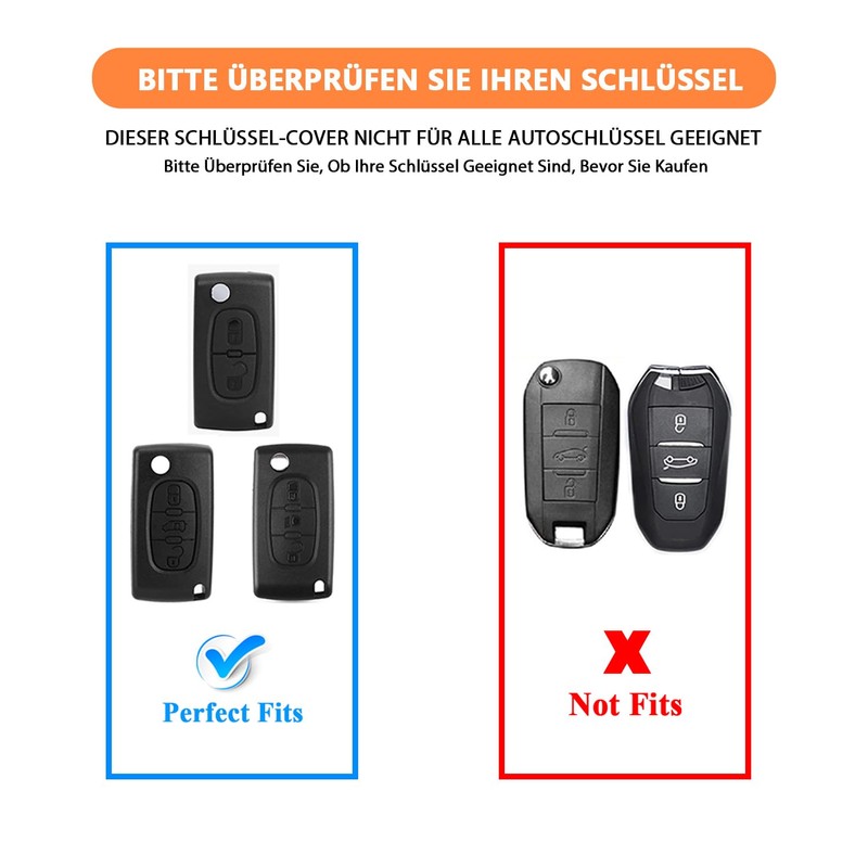 FT FUNTOR FT FUNTOR 2-Knopf Automatische Schlsselabdeckung(Schwarz)