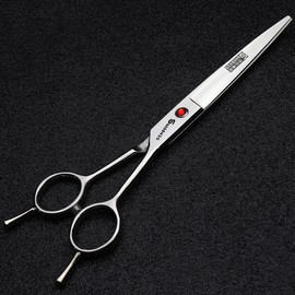 Japan 7-Inch Studio Salon Hair Stylist Scissors Professional Modelling Tools Micro Bent Head Hairdressing Scissors + Thinning Scissors