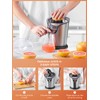 FOHERE Orange Juicer Squeezer Electric Citrus Juicer with Two Interchangeable