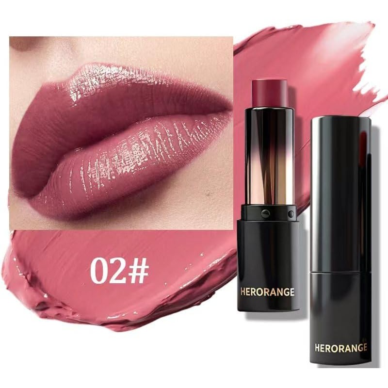 6 Piezas Lápiz Labial Hidratante con Acabado Brillante, Color Claro