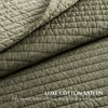 EVERGRACEHOME Cotton Sateen Quilt Set King Size, Pre-Washed Oversized Cotton
