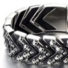 COOLSTEELANDBEYOND Gothic Retro Style Mens Large Stainless Steel Link Chain
