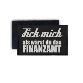 Copytec Rectangular Patch Me Finanzamt Fun Humour Saying Hard 7.5 x 4.5 cm #34721