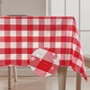 BALCONY & FALCON Rectangular Checkered Tablecloth Waterproof Washable Gingham Reversible