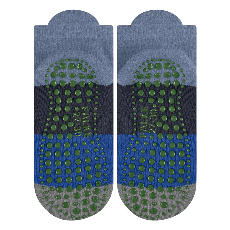 FALKE Unisex Kids Stopper Socks, Blue melange 6667 environmentally friendly