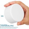 jojofuny2.5 Inch PVC Pipe End Cap Plug PVC Cap, 4pcs