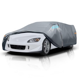 Waterproof Honda S2000(1994-2009) Car Cover with Breathable Vents, [2025 Upgrade] Premium Covers with Cotton Liner and Zipper Door, Sun Rain Snow Dust Uv Protection.(Gift with Towel)