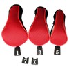 Andux Golf Wood Driver Head Covers Interchangeable No. Tag 3pcs/Set