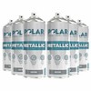 Polar Metallic Silver Spray Paint - 6 x 400 ml