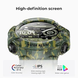 MIDDOW Military Smart Watch with Flashlight (Answer/Make Call) Compass, Heart Rate/Sleep/Sports Tracker, IP68 Waterproof, Long Battery Life, HD Screen