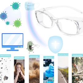 Dollger Safety Glasses with Readers 1.5 2.0 1.0 Progressive Multifocus Anti Fog and Blue Light Blocking Reading Glasses