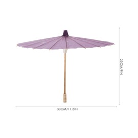 MERRYHAPY Decorative Wedding Umbrellas - 2pcs Blank Paper Umbrellas for Bride Photography - Purple, Handmade