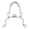 120mm Horse Mouth Snaffle with Chain Stainless Steel Horse Bit