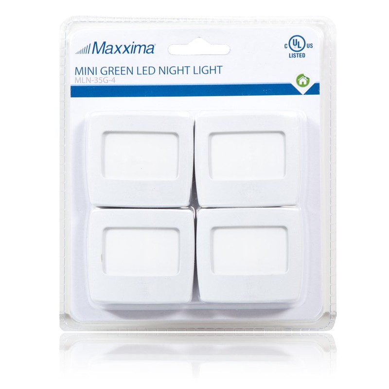 Maxxima Mini Green Always On LED Night Light - Ideal