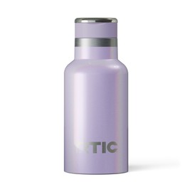 RTIC Little Journey Water Bottle with Straw, Ceramic-Lined, Insulated, Stainless Steel, Metal, Double Wall Vacuum-Insulation, Leak-Proof Lid, BPA-Free Water Flask for Sports, Travel, Lavender Glitter