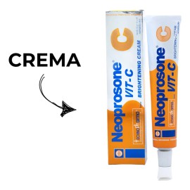 NEOPROSONE Crema Vitamina C En CREMA Despigmentante Aclarante Antimanchas Blanqueador Marcas Acne - Con Vitamina C Alfa Arbutina todo tipo Piel...    