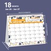 Desk Calendar 2026-2027, Monthly Desktop Calendar(Jan. 2026 - Jun. 2027,