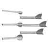 6pcs /set DIY Leather Carft V Shape Punch Belt End