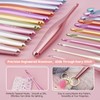 Mdoker Newest Aluminum Crochet Hook Set with Case Ergonomic Grip