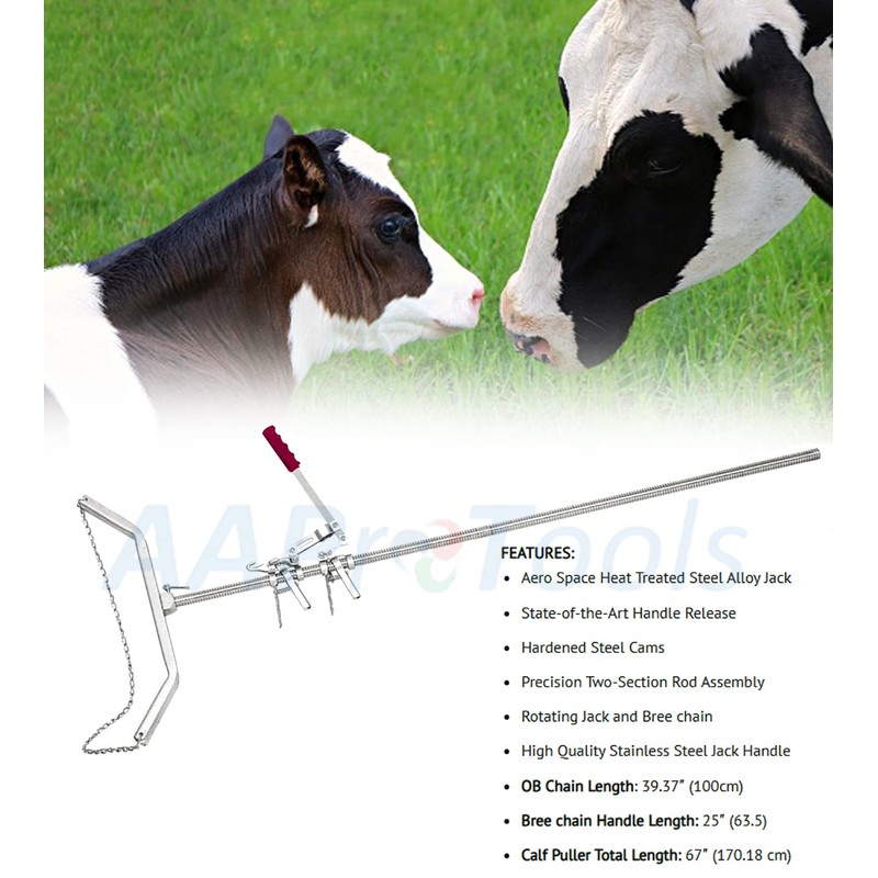 AAPROTOOLS Premium Grade Double Ratchet Lever-Pull Action Calf Puller Veterinary