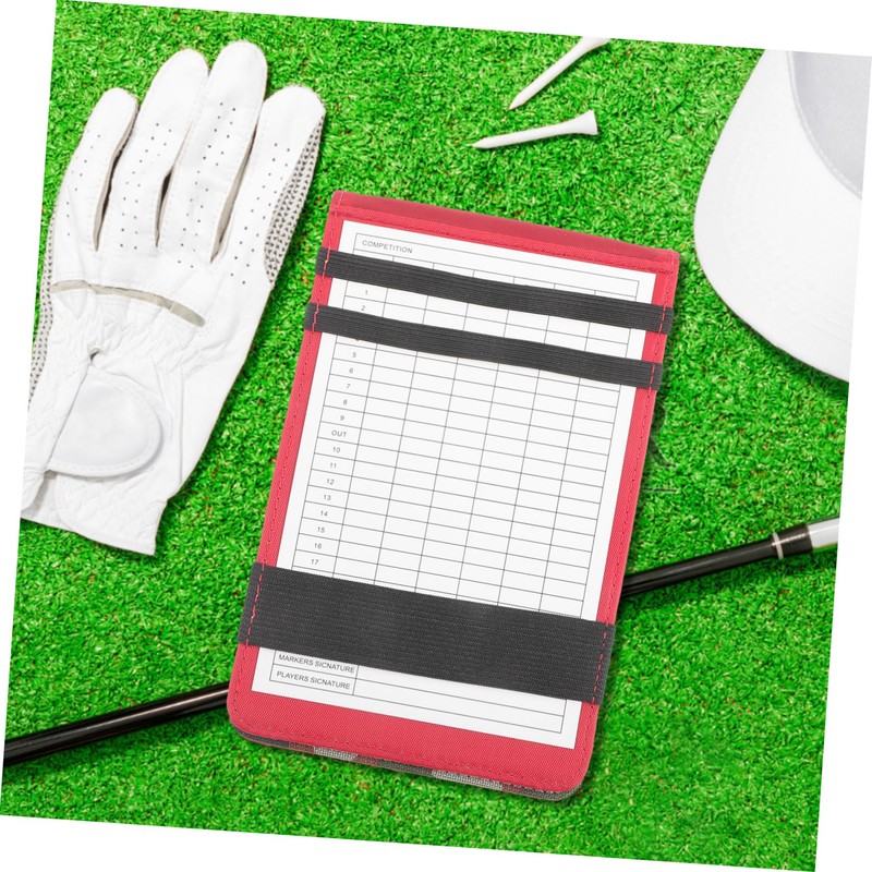 WHAMVOX Golf Score Keeping Notebook Pu Scorecard Holder Texture for
