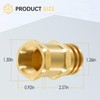 6550-1 Boomless Flat Spray Nozzle 3/4" #20 Orifices (90° &