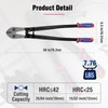 WORKPRO 30" Bolt Cutter, Chrome Molybdenum Steel Blade, Heavy Duty
