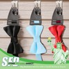 Black Neck Tie Hangers for Retail, Economic Plastic Tie Hooks