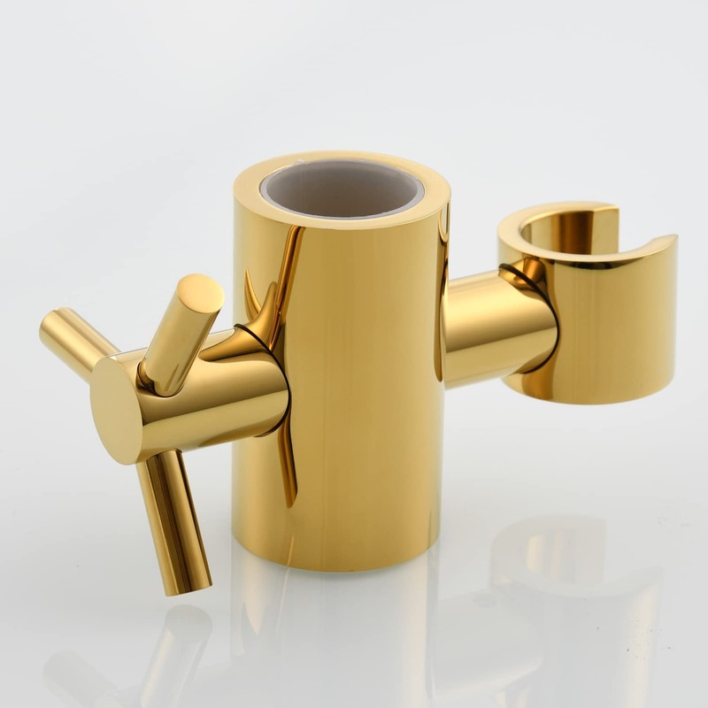 Tecmolog Adjustable Hand Held Shower Bracket Brass Shower Head Holder