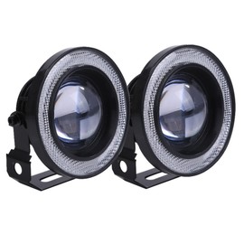 Kstyle Blue 3.0 LED Fog Light Universal with Squid Ring 30w High Performance COB Waterproof Left and Right 2pcs Set (3.0"-76mm)