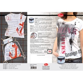 Viva Decor Grunge It 150 ml Marine Textile Paint and Fabric Paint